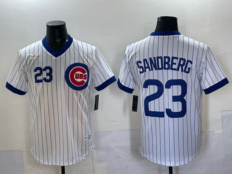 Men Chicago Cubs #23 Sandberg white Nike MLB 2025 jersey 004